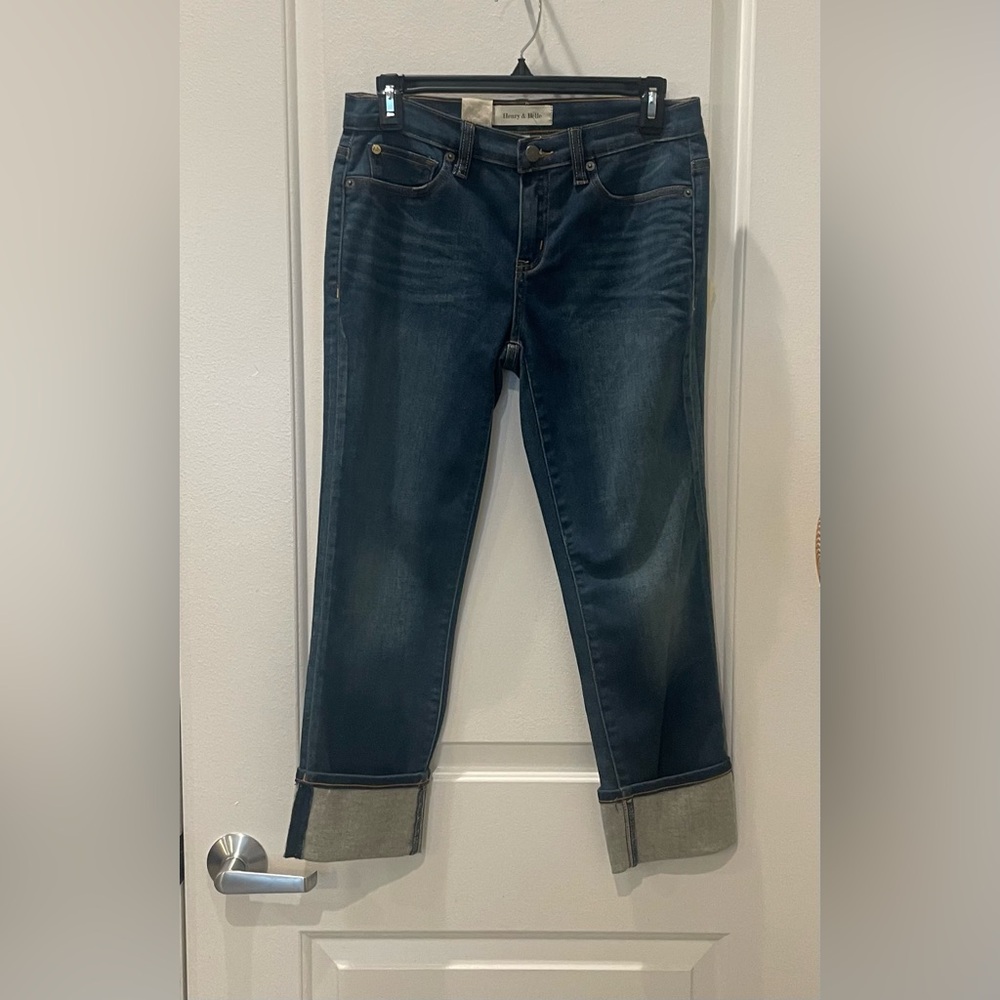 NEW…Henry & Belle Drake Cuffed Crop Jeans